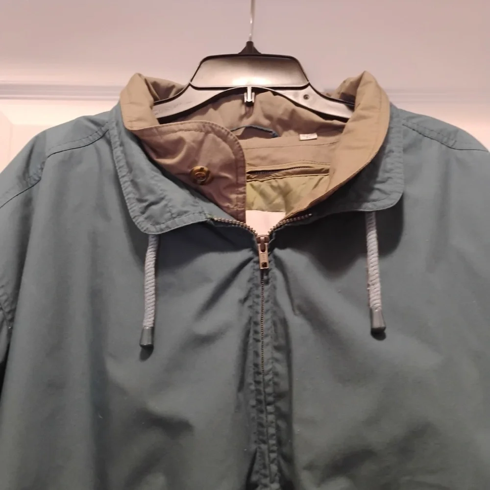 London Fog Green Winter Jacket Removable Insulation Water Resistant Size XL Long